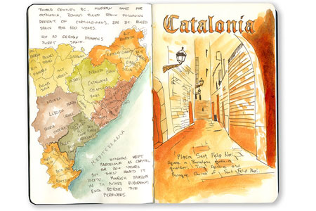 Moleskine Sketch Journal from Barcelona