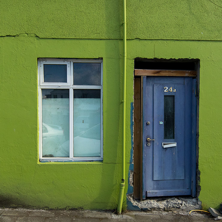 Blue Door in Reykjavík