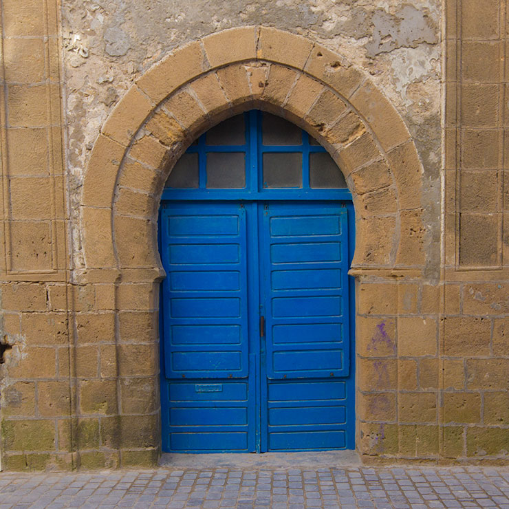 Blue door in Essaouira