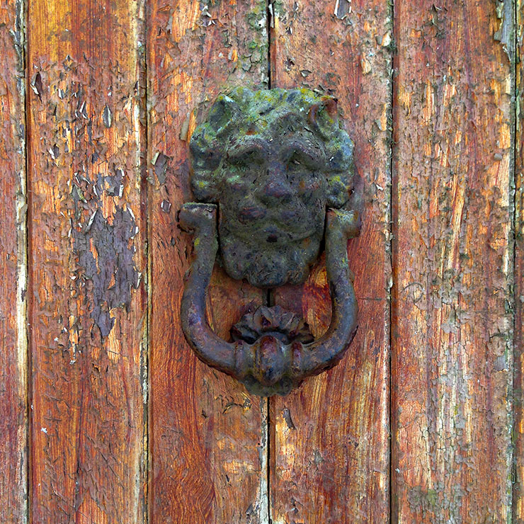 Bronze Lion Head Door Knocker