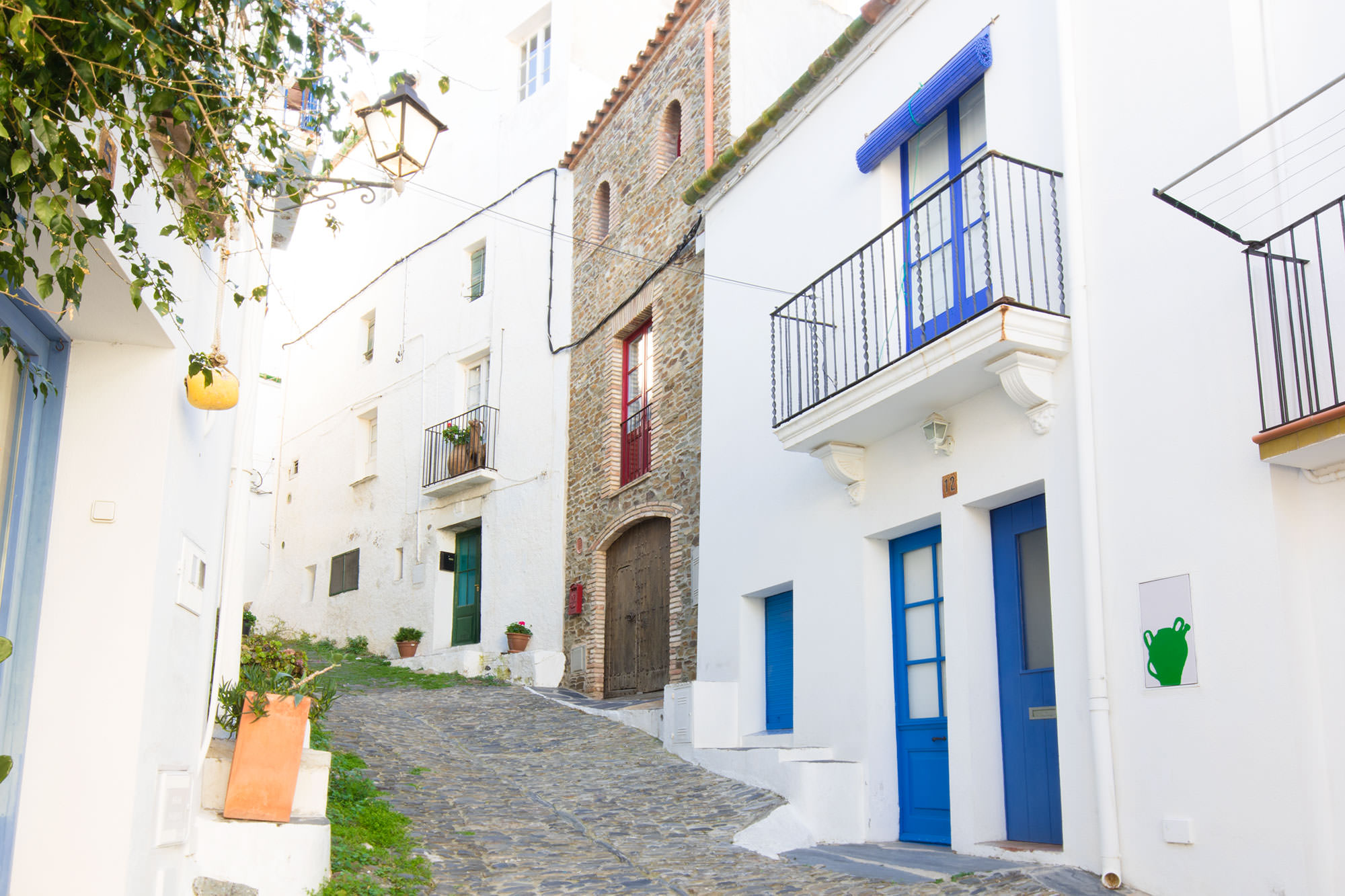 White-washed streets