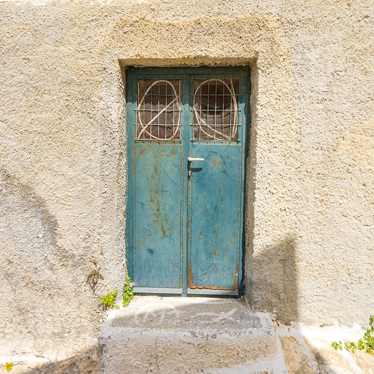 Metal Celadon Green Door