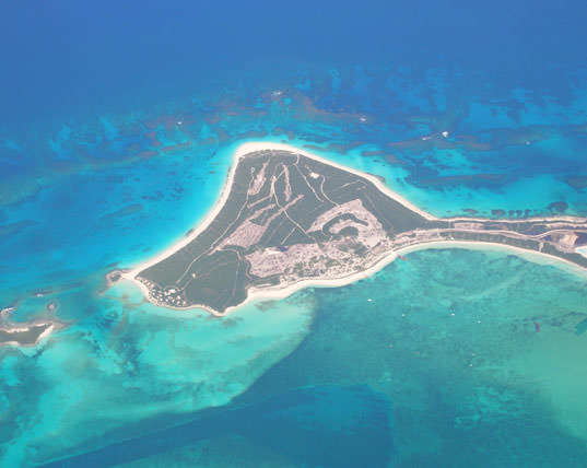 Aerial photo of Bakers Bay construction site.