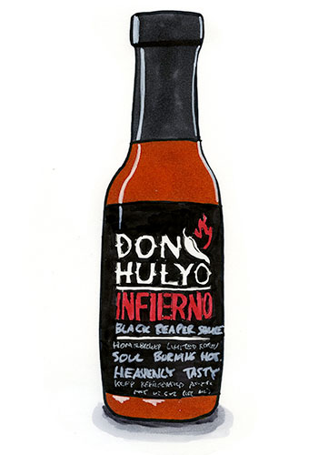 Don Hulyo Infierno Black Reaper Hot Sauce