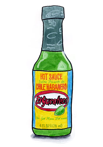 El Yucateco Salsa Picante de Chile Habanero Hot Sauce