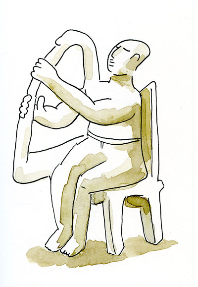 Cycladic Harp Player