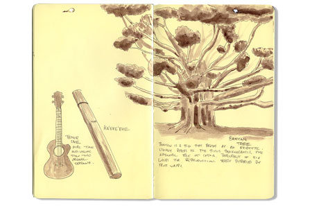 Moleskine Sketch Journal from Kauai, Hawaii