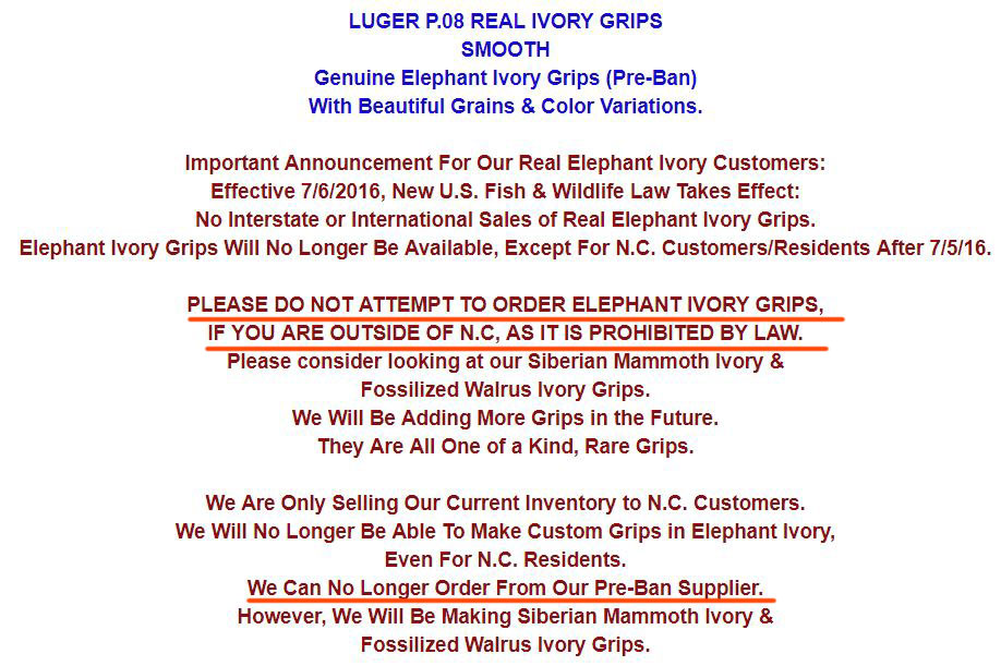 Selling Elephant Ivory Online should be illegal