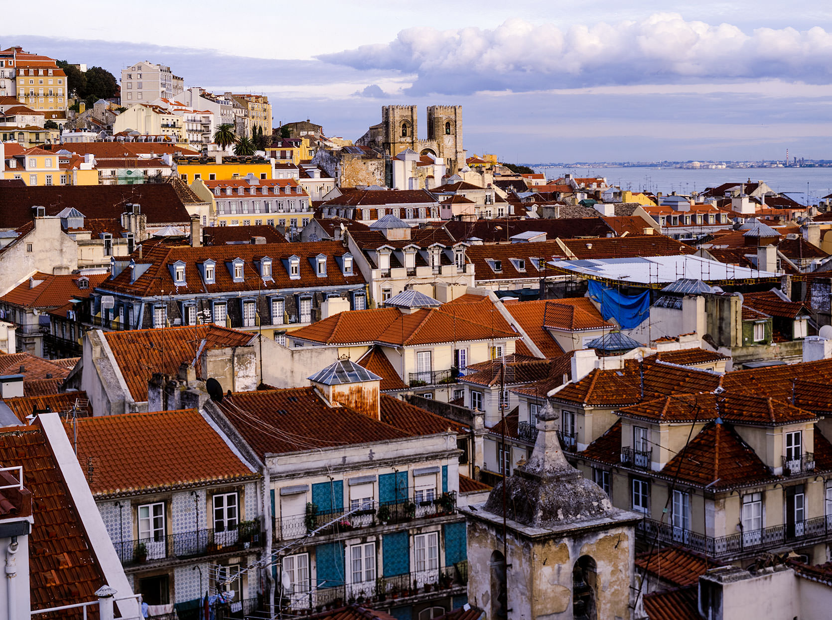 A view of the Lisbon Alfama District