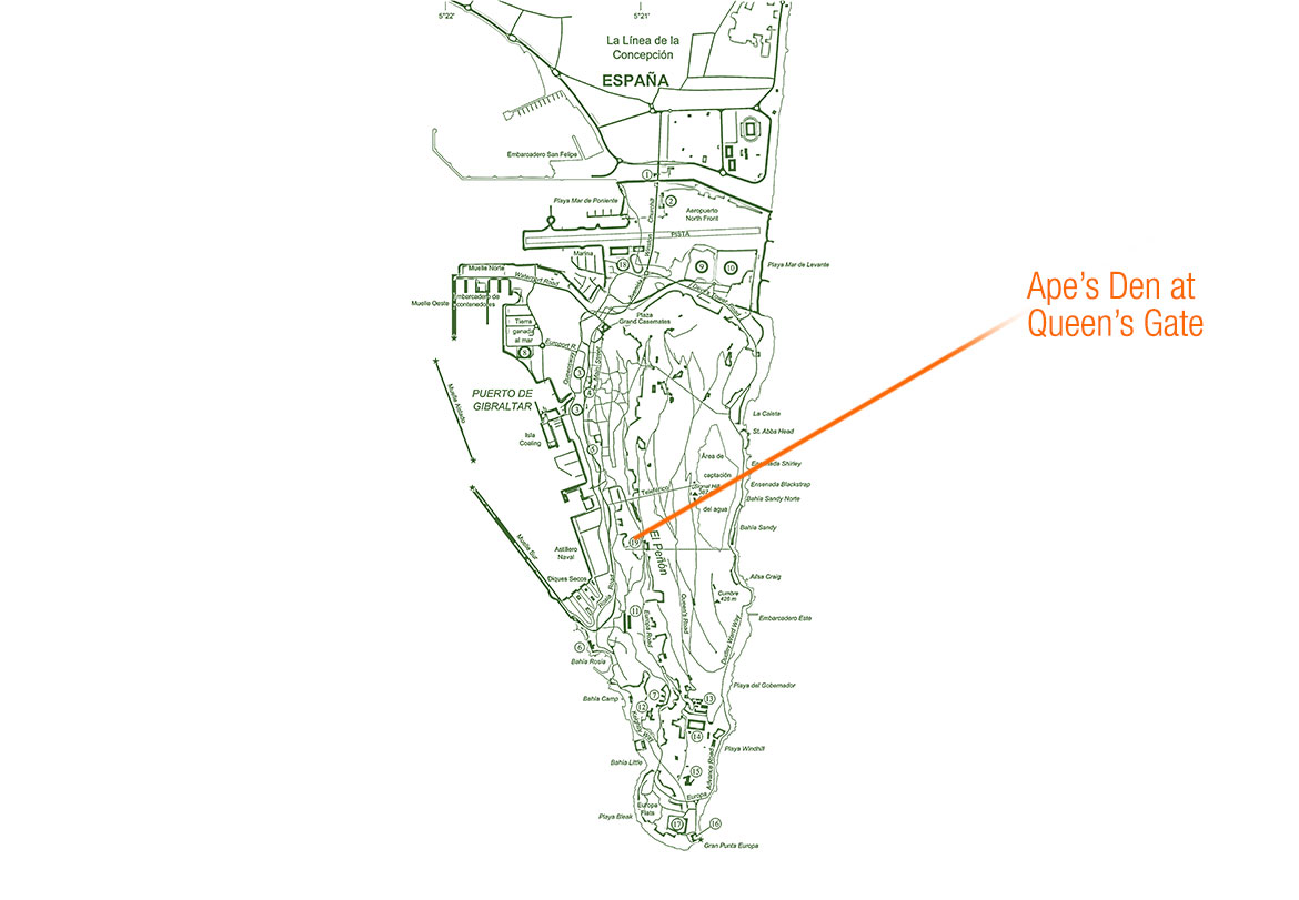 Rock of Gibraltar Map