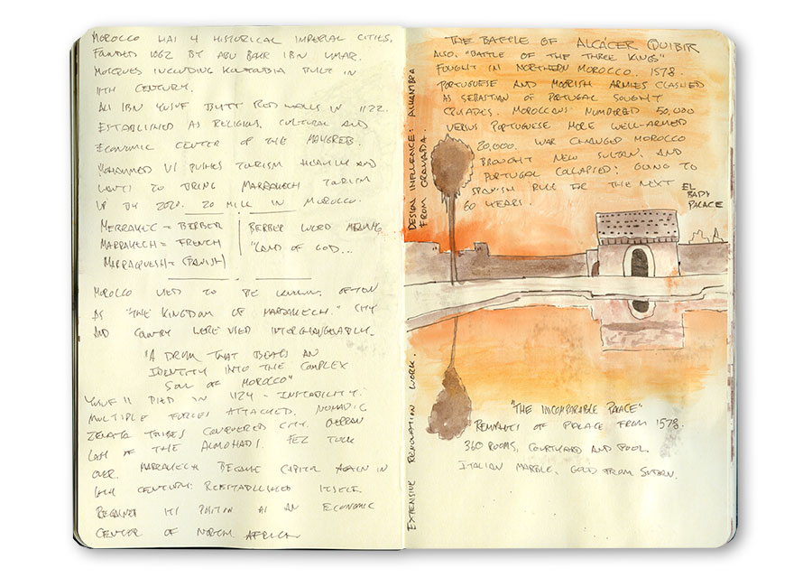 The Menara; Notes from Marrakech