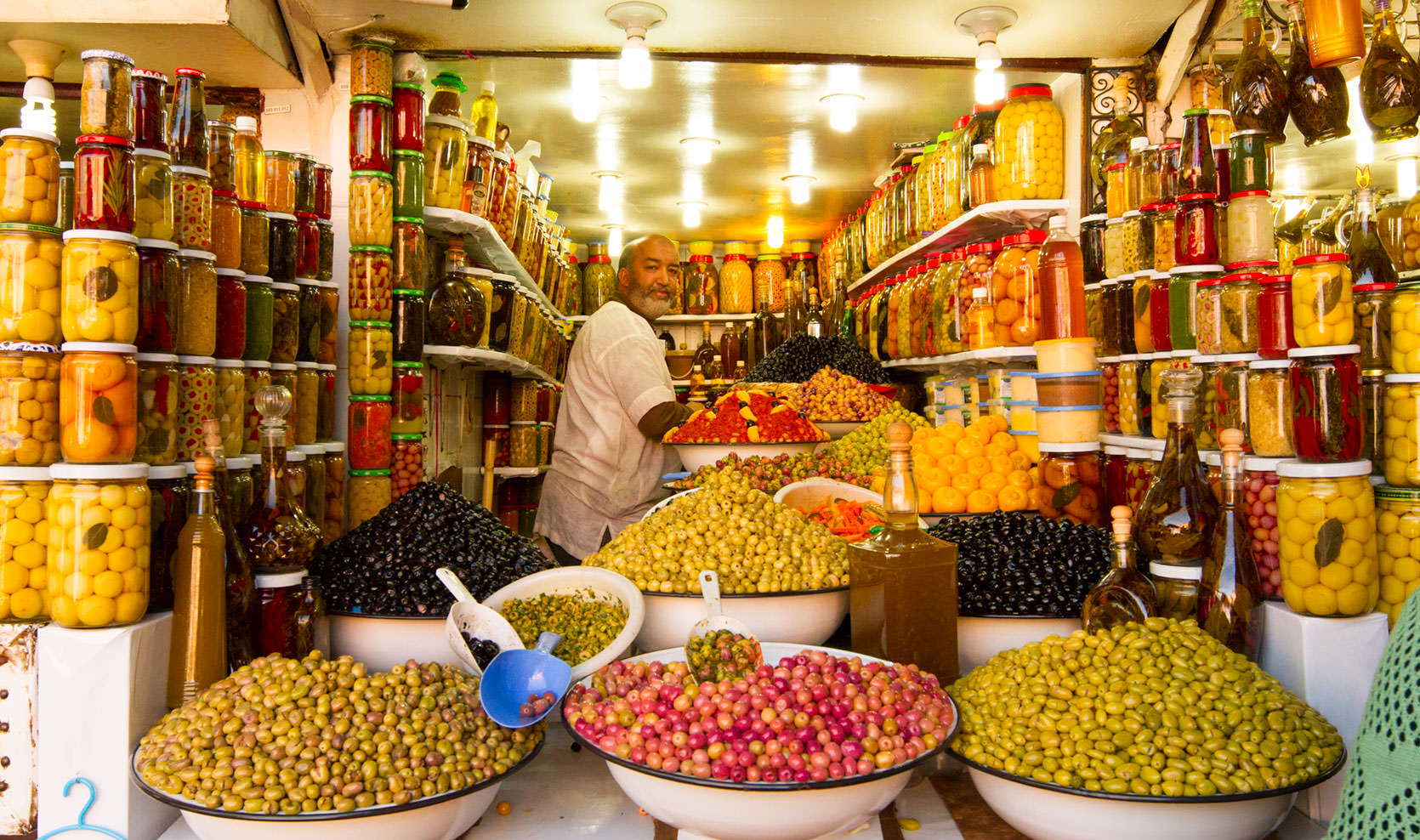 Olive Vendor in Marrakech