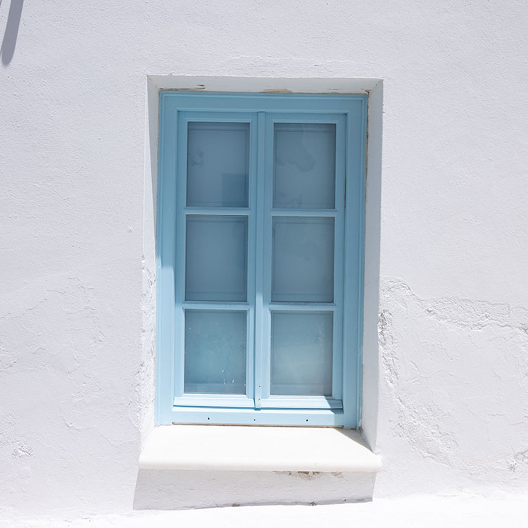 Maya Blue Window in Paros