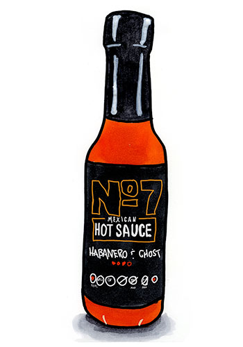 No. & Habanero Ghost Hot Sauce