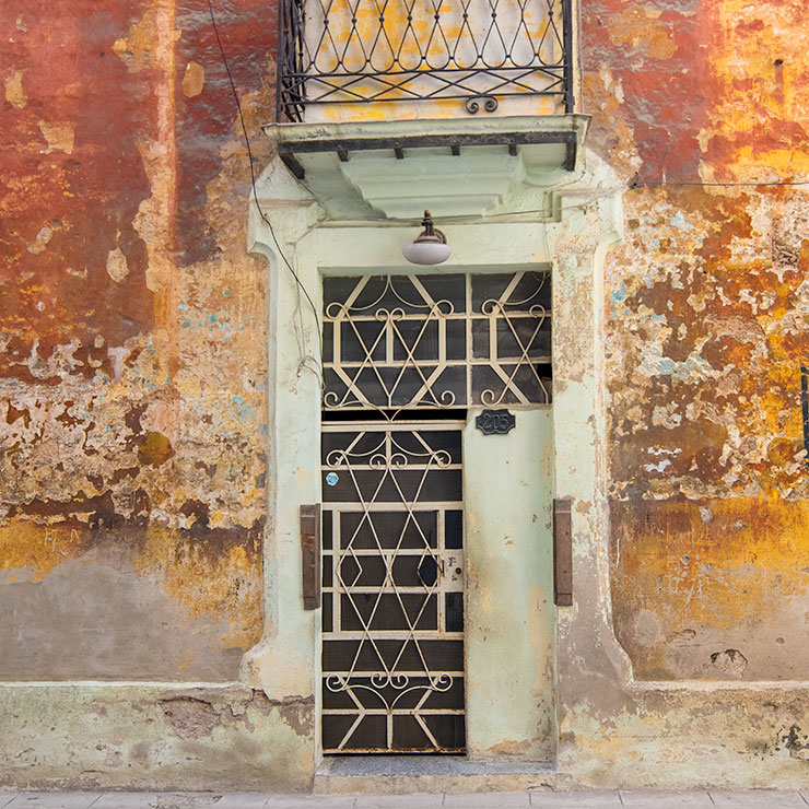 Chipped Ochre Paints in Havana, Cuba