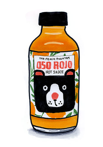 Oso Rojo Peach Phantom Hot Sauce
