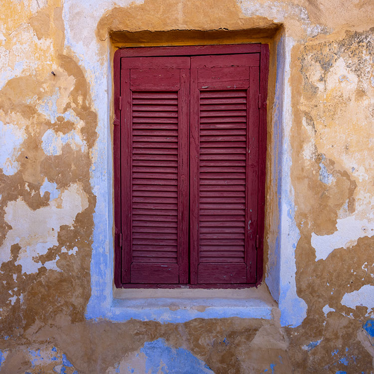 Red Window in Antifiokita, Athens