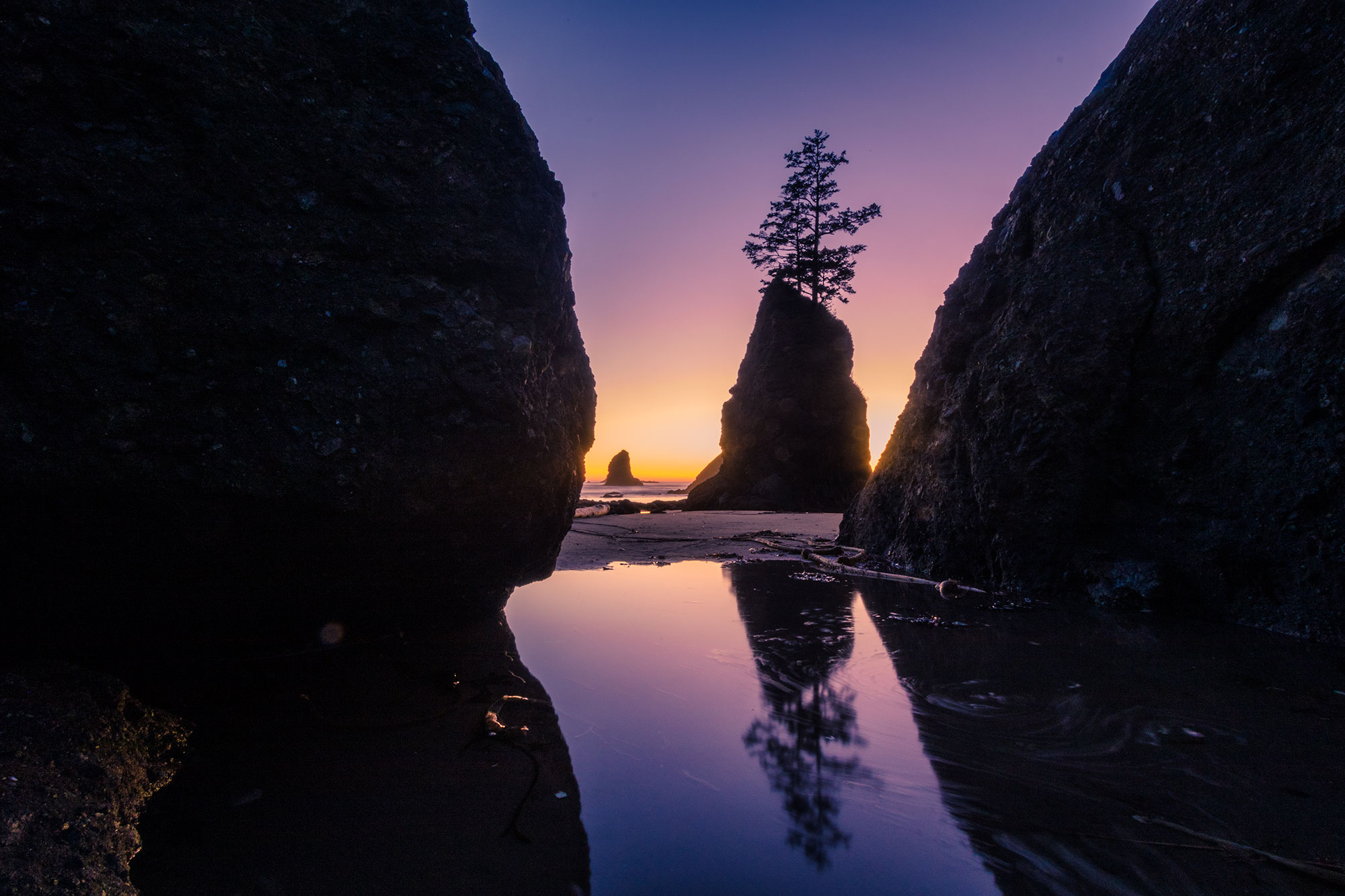 Point of the Arches Sea stacks, Shi Shi Beach