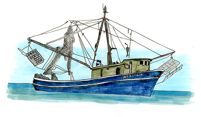 Shrimp Boat in Sea of Cortez