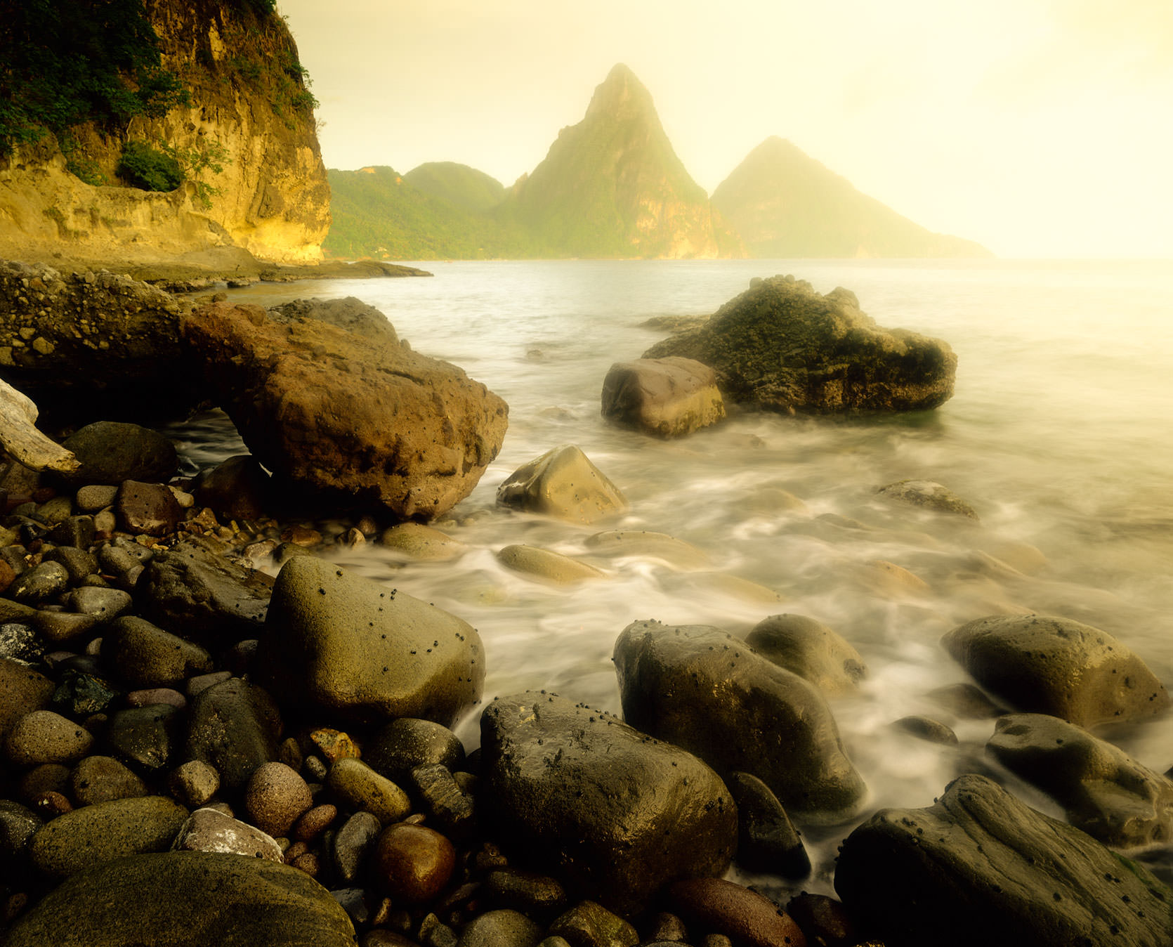 St. Lucia Pitons, near Anse Chastenet