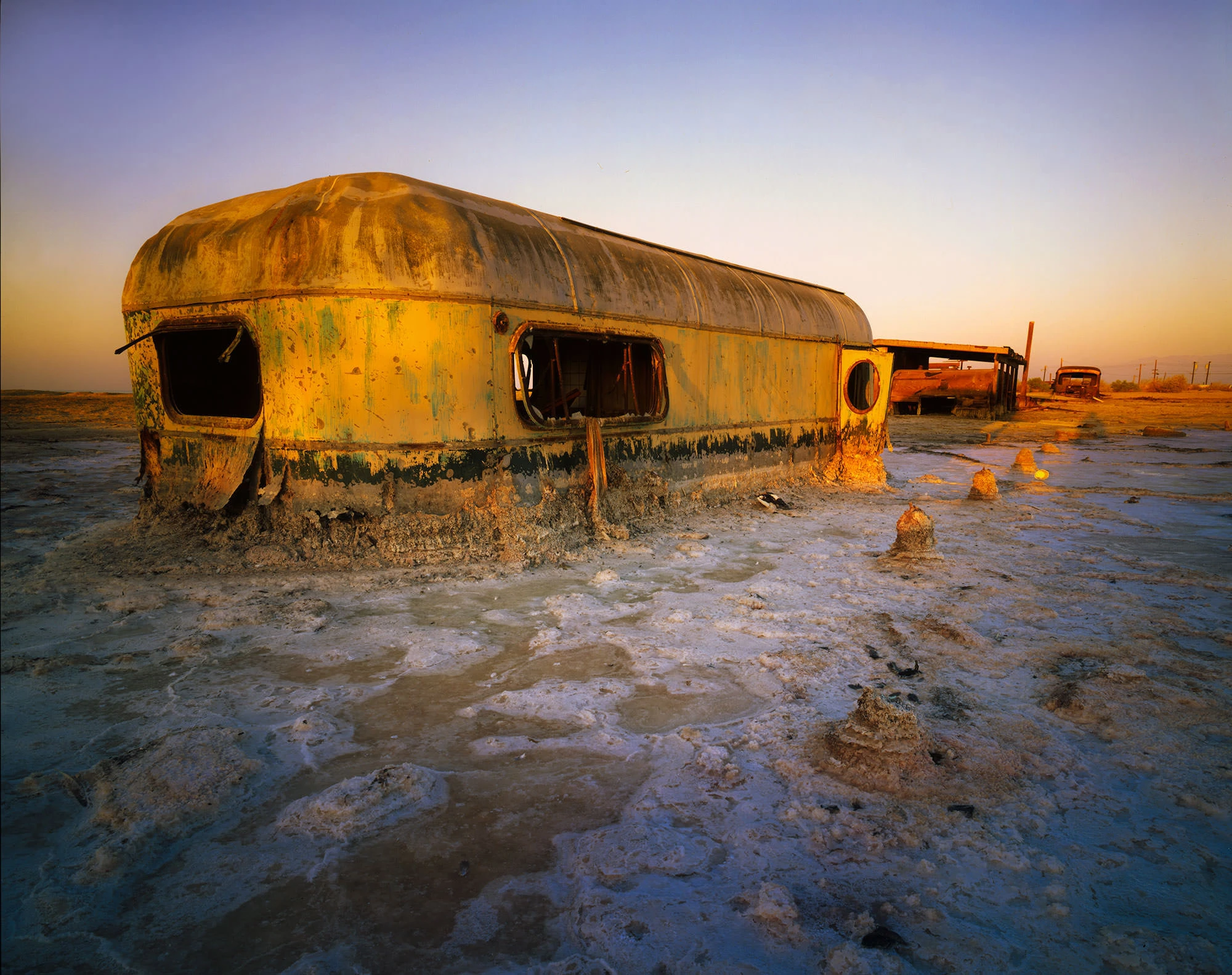 Trailer at Bombay Beach, California