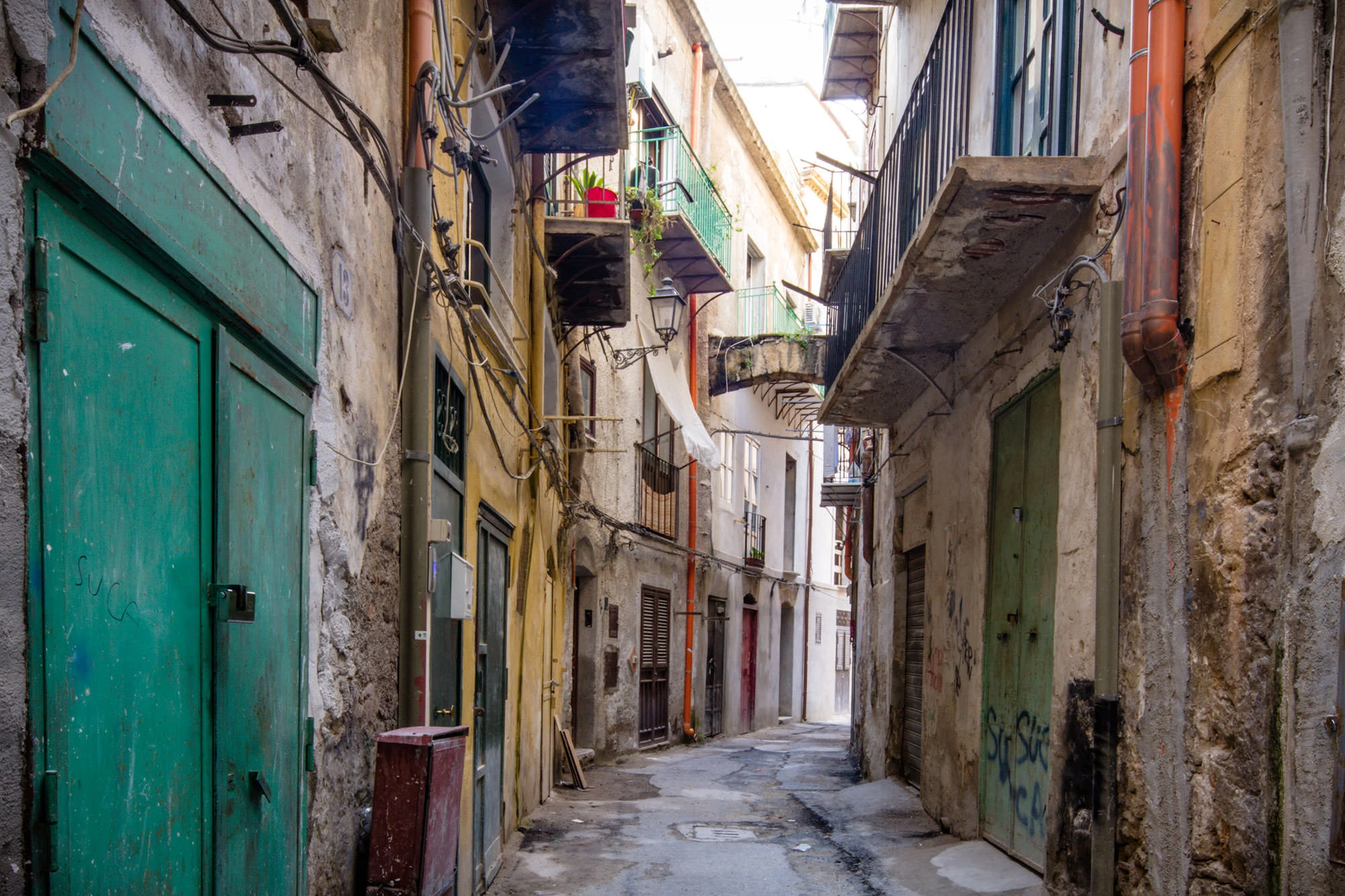 A random alley in Palermo, Sicily.