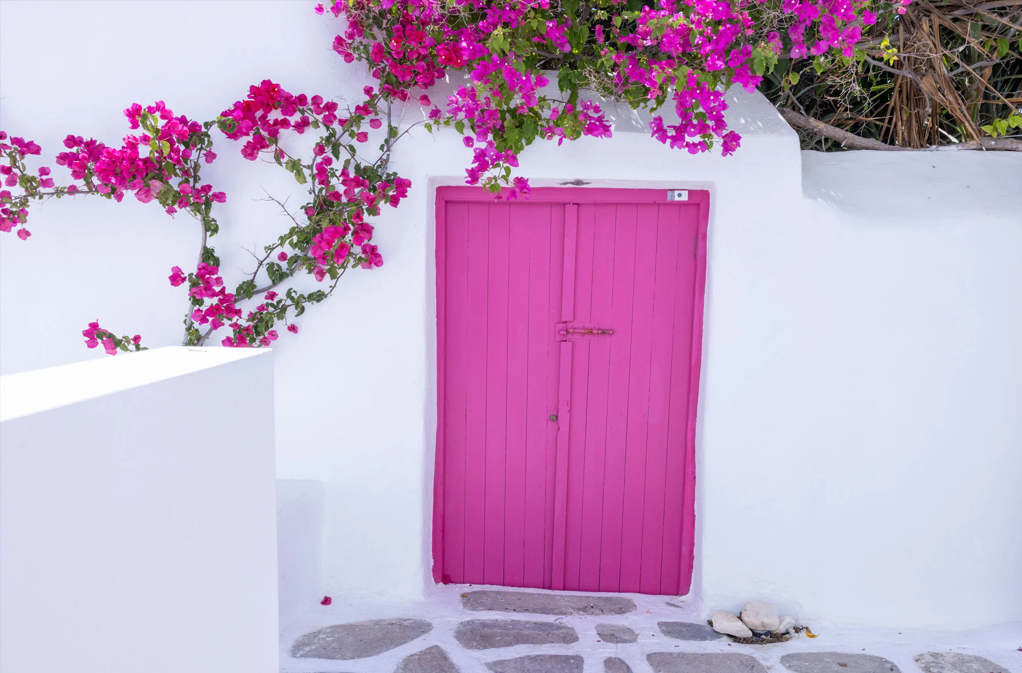 Pink Door in Naoussa