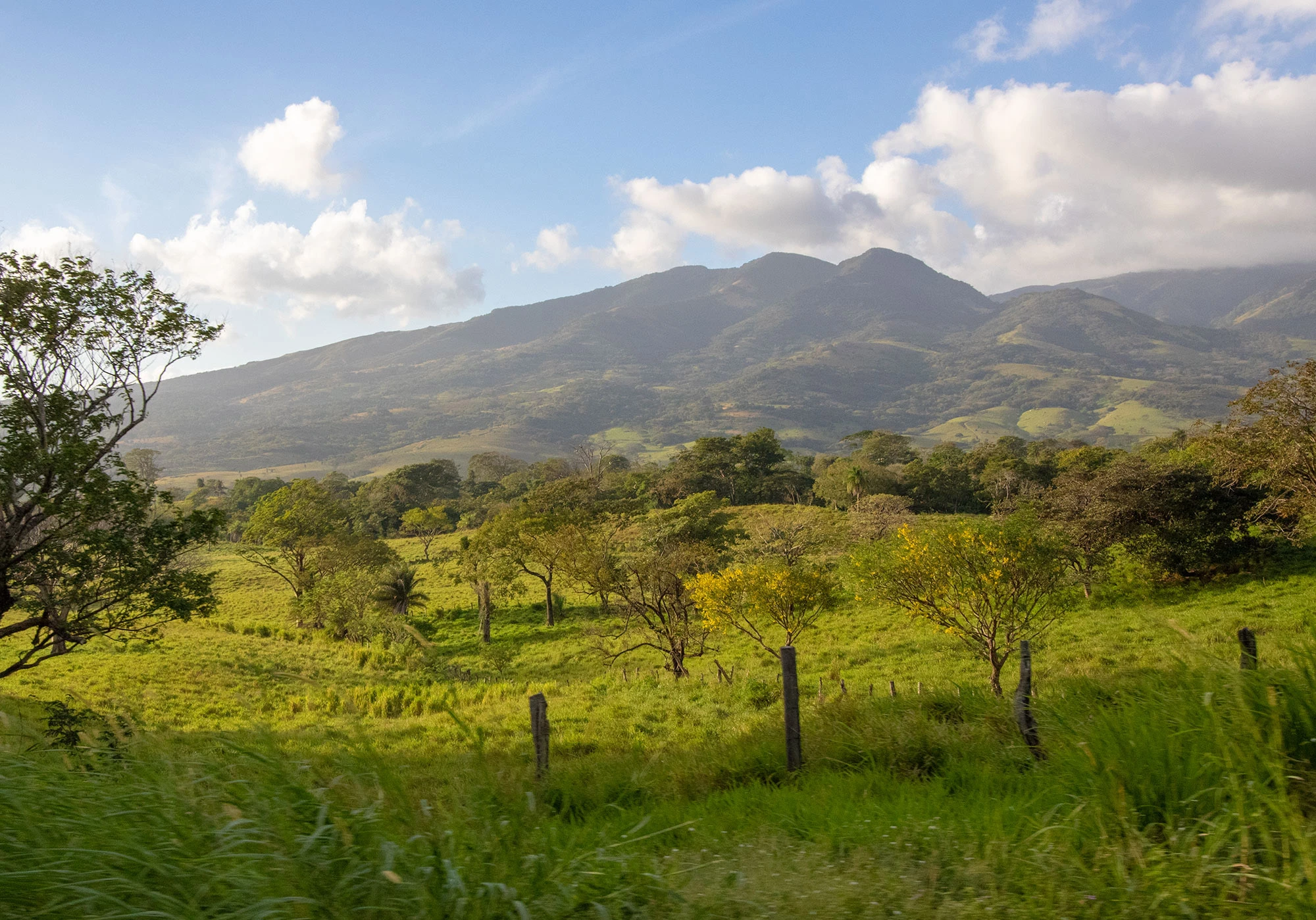 View of the Continental Divide winding through the mountains of Costa Rica