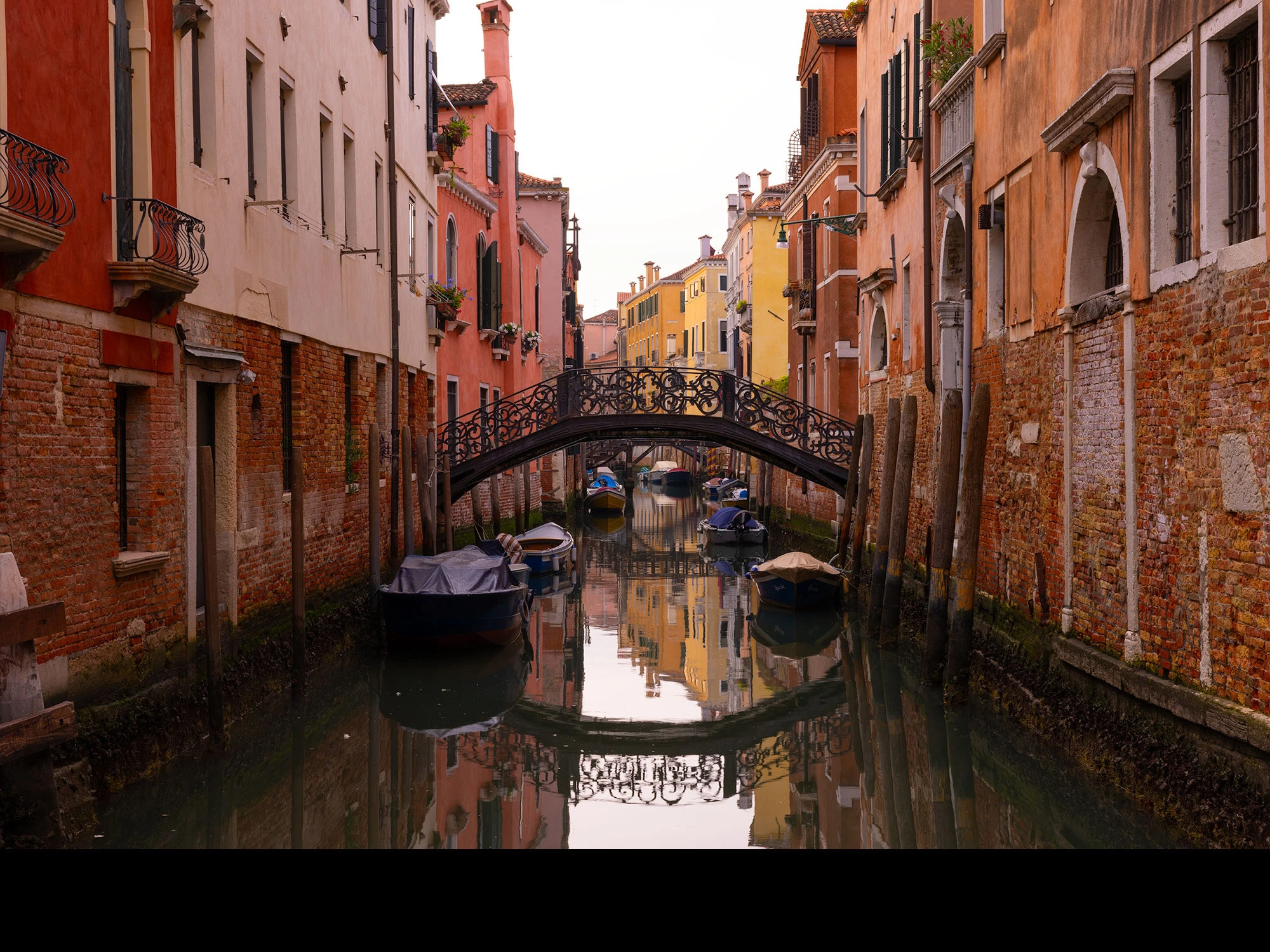 Venetian Adriatic: a view of a Venice Canal in the early morning.