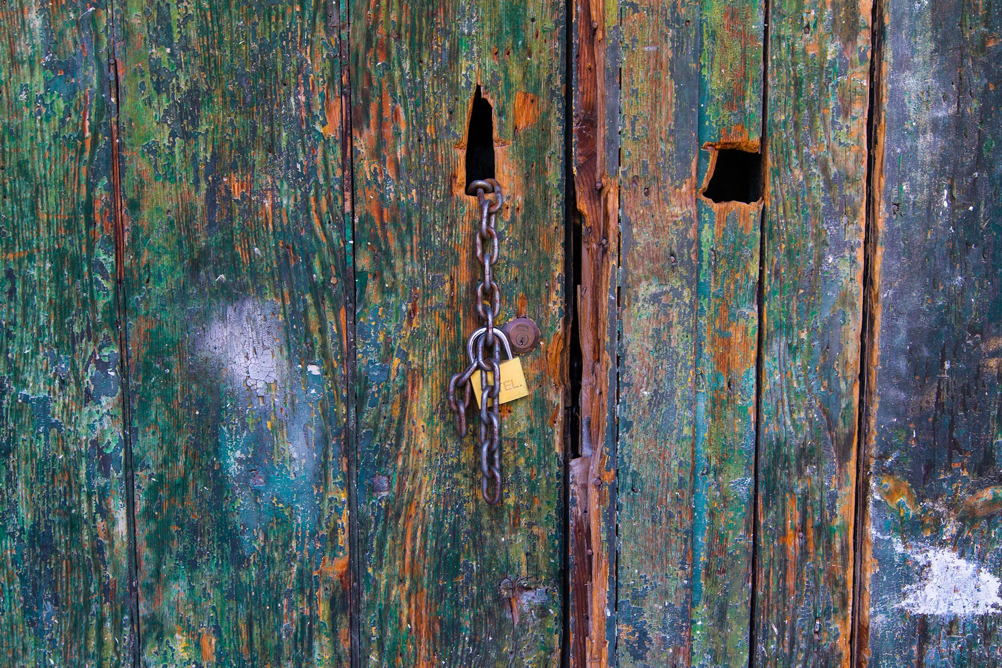 Details on a door in Sicily