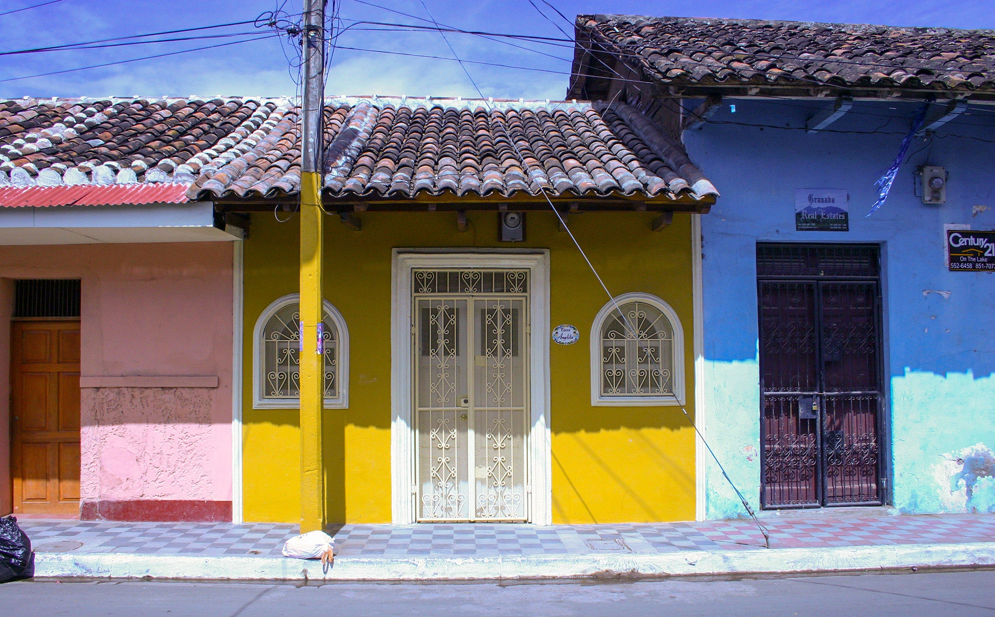 Yellow Door in Granada, Nicaragua